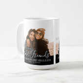 Aangepaste beste vrienden foto trendy vriendschap koffiemok (Voorkant links)