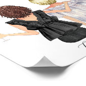 Aangepaste beste vrienden gepersonaliseerd portret poster (Hoek)