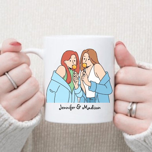 Aangepaste Beste Vrienden Gift Besties Vriendschap Koffiemok