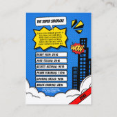 Aangepaste Beste Vrienden Kaart BFF Comic Trading Contactkaartje (Achterkant)