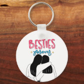 Aangepaste Beste Vrienden Sleutelhanger – Meisjes  (Voorkant)