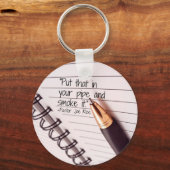 aangepaste bestelbon sleutelhanger (Voorkant)