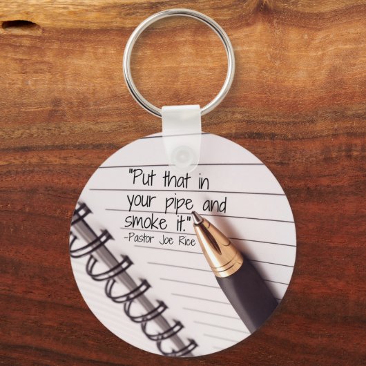 aangepaste bestelbon sleutelhanger (Voorkant)