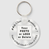 Aangepaste bestelde Logo klasse reunion Sleutelhan Sleutelhanger (Voorkant)