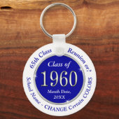 Aangepaste bestelklasse van 1954-klasse reünie-cad sleutelhanger (Achterkant)