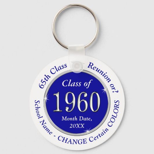 Aangepaste bestelklasse van 1954-klasse reünie-cad sleutelhanger (Achterkant)