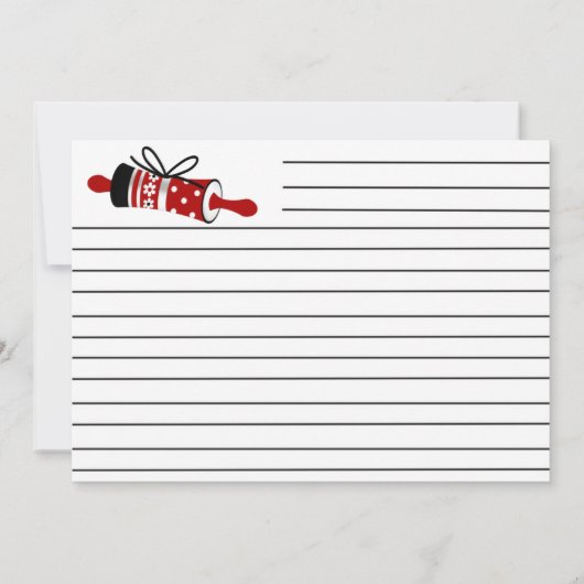 Aangepaste bestelling # 5a - Kaarten voor catering (Achterkant)