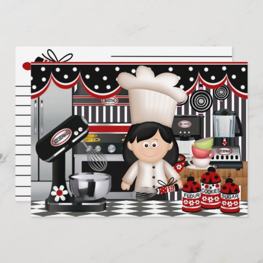 Aangepaste bestelling # 5a - Kaarten voor catering (Voorkant / Achterkant)