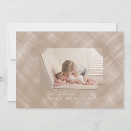 Aangepaste bestelling - Aankondiging geboorte (Achterkant)