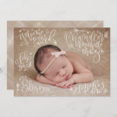 Aangepaste bestelling - Aankondiging geboorte (Voorkant / Achterkant)