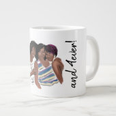 Aangepaste bestelling altijd en altijd 4 jaar grote koffiekop (Voorkant rechts)