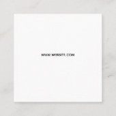 Aangepaste bestelling Bedankt voor bestelling op m Vierkante Visitekaartje (Achterkant)