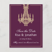 Aangepaste bestelling - De datum opslaan Aankondigingskaart (Voorkant)