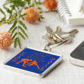 Aangepaste bestelling Gepersonaliseerde washandtas Sleutelhanger (Zijkant)