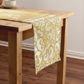 Aangepaste bestelling Gold en White Wedding Table  Medium Tafelloper (Voorbeeld)