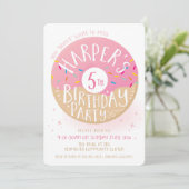 Aangepaste bestelling Harper's 5e verjaardag leuke Kaart (Staand voorkant)