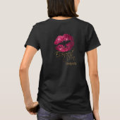 Aangepaste bestelling - Hot-roze Lips T-shirt (Achterkant)