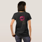 Aangepaste bestelling - Hot-roze Lips T-shirt (Achterkant volledig)