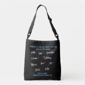 Aangepaste bestelling - Kayleigh's afscheidsherinn Crossbody Tas (Achterkant)