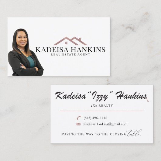 Aangepaste bestelling | Niet bewerkbare Zazzle-Sja Visitekaartje (Voorkant / Achterkant)