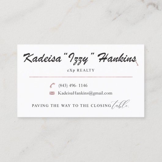 Aangepaste bestelling | Niet bewerkbare Zazzle-Sja Visitekaartje (Achterkant)