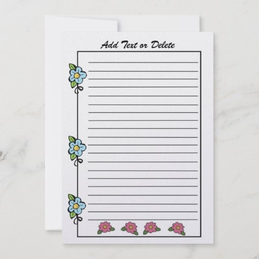 Aangepaste bestelling nr. 1 - Kaarten voor caterin (Achterkant)