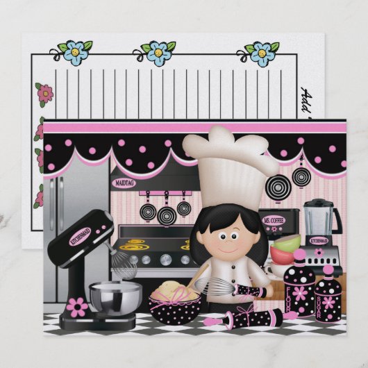 Aangepaste bestelling nr. 1 - Kaarten voor caterin (Voorkant / Achterkant)