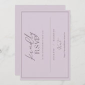 Aangepaste bestelling RSVP Imani & Dakota Kaart (Voorkant / Achterkant)