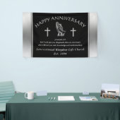 Aangepaste bestelling uw Jubileum-banner voor kerk Spandoek (Beurs)