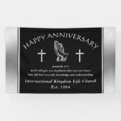 Aangepaste bestelling uw Jubileum-banner voor kerk Spandoek (Horizontaal)