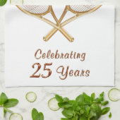 Aangepaste bestelling uw persoonlijke tennisteamca theedoek (Gevouwen)