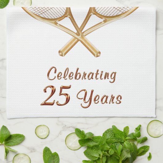 Aangepaste bestelling uw persoonlijke tennisteamca theedoek (Gevouwen)