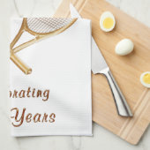 Aangepaste bestelling uw persoonlijke tennisteamca theedoek (Quarter Fold)