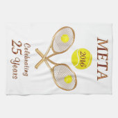 Aangepaste bestelling uw persoonlijke tennisteamca theedoek (Horizontaal)