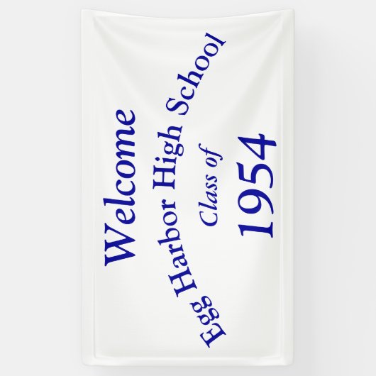 Aangepaste bestelling van uw klasse reübanner spandoek (Verticaal)
