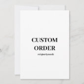 Aangepaste bestelling Verjaardag Uitnodigingen Neu (Voorkant)