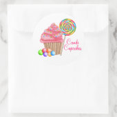 Aangepaste bestelling voor Candace- Candi Cupcakes Ronde Sticker (Tas)