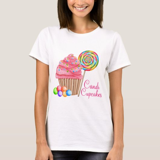 Aangepaste bestelling voor kaarskoeken t-shirt (Voorkant)
