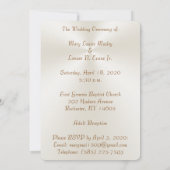 Aangepaste bestelling voor Mosley Wedding Gold en  Kaart (Achterkant)