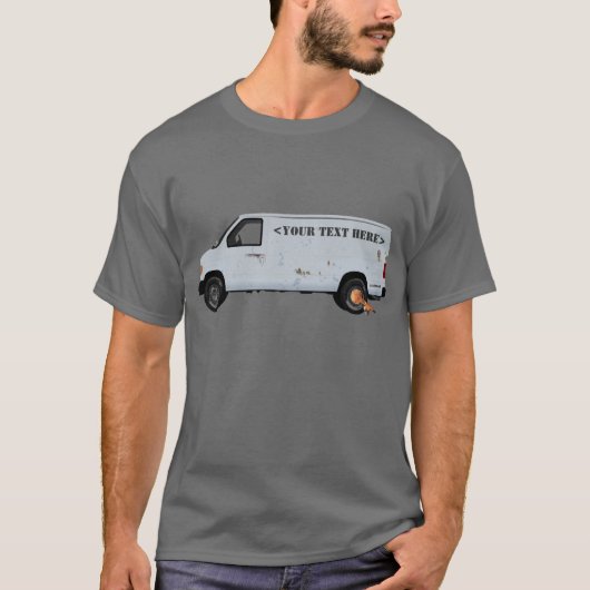 aangepaste bestelwagen t-shirt (Voorkant)