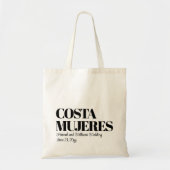 Aangepaste Bestemming Trouw Welkom Costa Mujeres Tote Bag (Voorkant)
