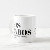 Aangepaste Bestemming Trouw Welkom in Los Cabos Koffiemok (Voorkant links)