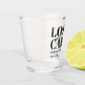 Aangepaste Bestemming Trouw Welkom in Los Cabos Shot Glas (Links)