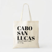 Aangepaste Bestemming Trouwfeest Welkom Cabo San L Tote Bag (Voorkant)