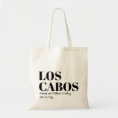 Aangepaste Bestemming Trouwfeest Welkom in Los Cab Tote Bag (Voorkant)