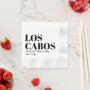 Aangepaste Bestemming Trouwreceptie Los Cabos Servet