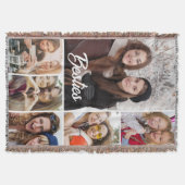 Aangepaste "Besties" Fotocollage Deken (Voorkant)