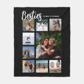 Aangepaste Besties Fotocollage Fleece Deken (Voorkant)