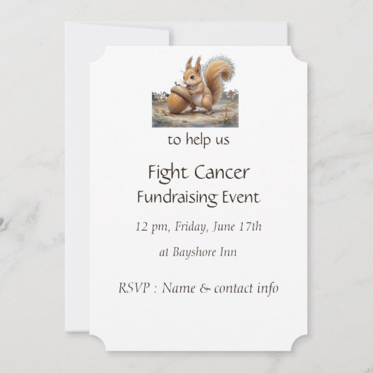 Aangepaste bestrijding van kanker fondsenwerving e kaart (Achterkant)