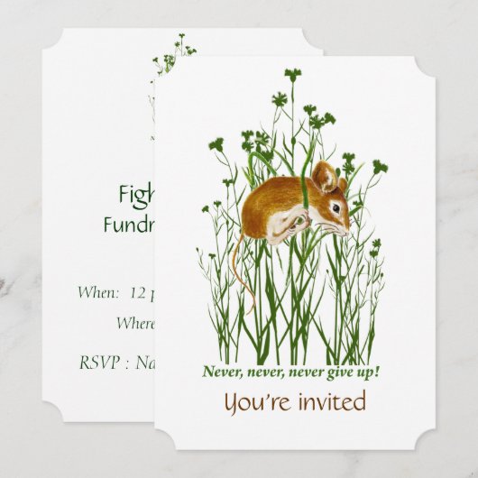 Aangepaste bestrijding van kanker fondsenwerving e kaart (Voorkant / Achterkant)